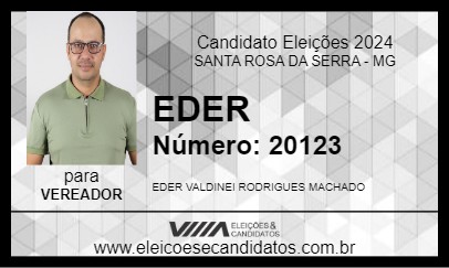 Candidato EDER 2024 - SANTA ROSA DA SERRA - Eleições