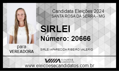 Candidato SIRLEI 2024 - SANTA ROSA DA SERRA - Eleições