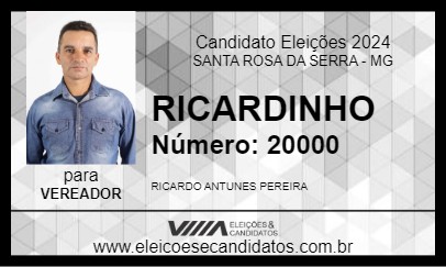 Candidato RICARDINHO 2024 - SANTA ROSA DA SERRA - Eleições