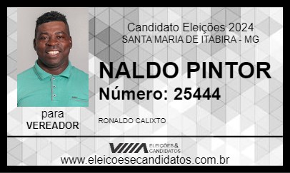 Candidato NALDO PINTOR 2024 - SANTA MARIA DE ITABIRA - Eleições