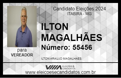 Candidato ILTON MAGALHÃES 2024 - ITABIRA - Eleições