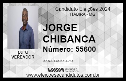 Candidato JORGE CHIBANCA 2024 - ITABIRA - Eleições