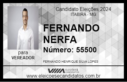 Candidato FERNANDO NERFA 2024 - ITABIRA - Eleições