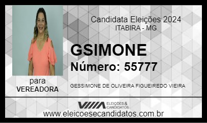 Candidato GSIMONE 2024 - ITABIRA - Eleições