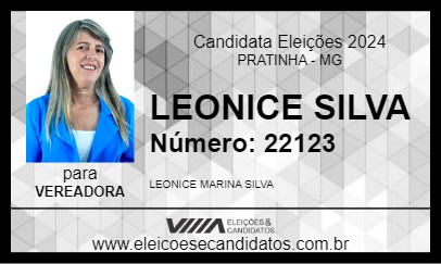 Candidato LEONICE SILVA 2024 - PRATINHA - Eleições