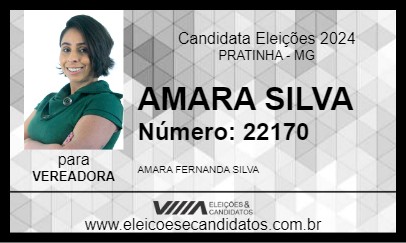 Candidato AMARA SILVA 2024 - PRATINHA - Eleições