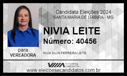 Candidato NIVIA LEITE 2024 - SANTA MARIA DE ITABIRA - Eleições