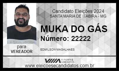 Candidato MUKA DO GÁS 2024 - SANTA MARIA DE ITABIRA - Eleições