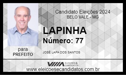 Candidato LAPINHA 2024 - BELO VALE - Eleições