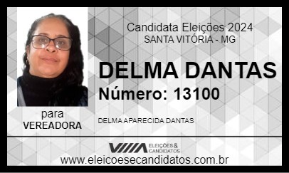 Candidato DELMA DANTAS 2024 - SANTA VITÓRIA - Eleições