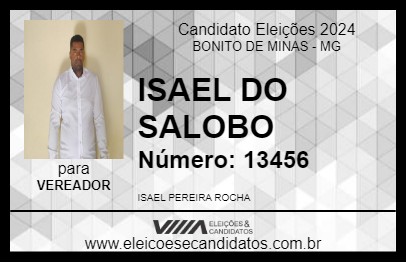 Candidato ISAEL DO SALOBO 2024 - BONITO DE MINAS - Eleições