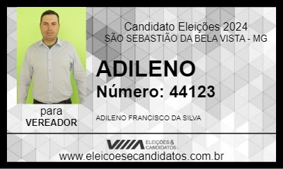 Candidato ADILENO 2024 - SÃO SEBASTIÃO DA BELA VISTA - Eleições