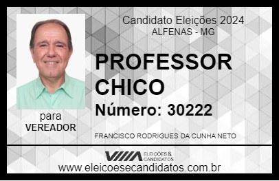 Candidato PROFESSOR CHICO 2024 - ALFENAS - Eleições