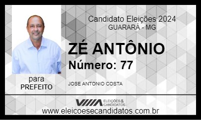 Candidato ZÉ ANTÔNIO 2024 - GUARARÁ - Eleições