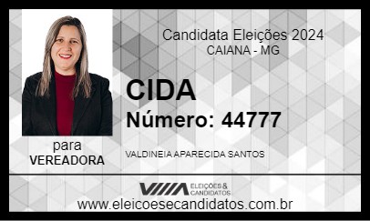 Candidato CIDA 2024 - CAIANA - Eleições