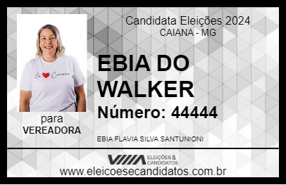 Candidato EBIA DO WALKER 2024 - CAIANA - Eleições