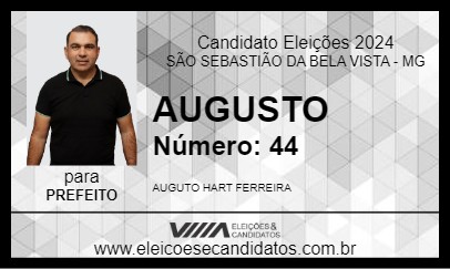 Candidato AUGUSTO 2024 - SÃO SEBASTIÃO DA BELA VISTA - Eleições