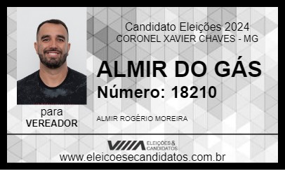 Candidato ALMIR DO GÁS 2024 - CORONEL XAVIER CHAVES - Eleições