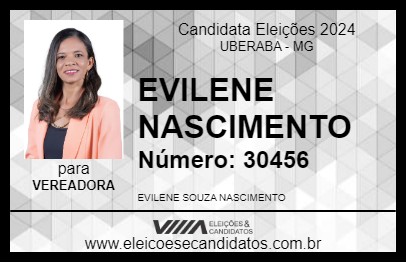 Candidato EVILENE NASCIMENTO 2024 - UBERABA - Eleições