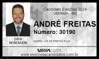 Candidato ANDRÉ FREITAS 2024 - UBERABA - Eleições