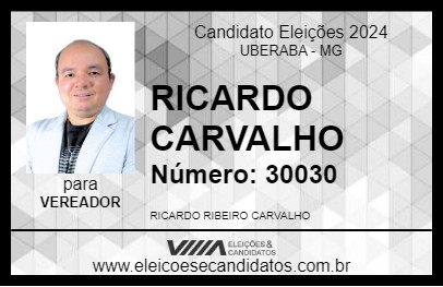 Candidato RICARDO CARVALHO 2024 - UBERABA - Eleições