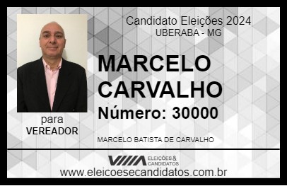 Candidato MARCELO CARVALHO 2024 - UBERABA - Eleições