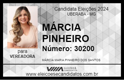 Candidato MÁRCIA PINHEIRO 2024 - UBERABA - Eleições