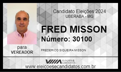 Candidato FRED MISSON 2024 - UBERABA - Eleições