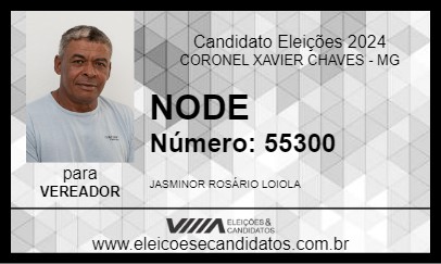 Candidato NODE 2024 - CORONEL XAVIER CHAVES - Eleições