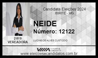 Candidato NEIDE 2024 - IBIRITÉ - Eleições