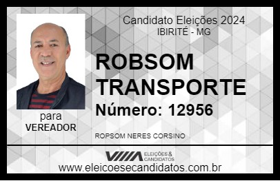 Candidato ROPSOM TRANSPORTE 2024 - IBIRITÉ - Eleições