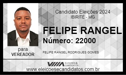 Candidato FELIPE RANGEL 2024 - IBIRITÉ - Eleições