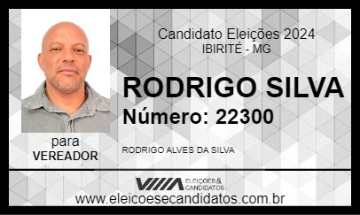 Candidato RODRIGO SILVA 2024 - IBIRITÉ - Eleições