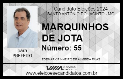 Candidato MARQUINHOS DE JOTA 2024 - SANTO ANTÔNIO DO JACINTO - Eleições