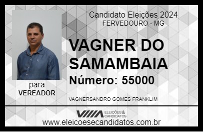 Candidato VAGNER DO SAMAMBAIA 2024 - FERVEDOURO - Eleições