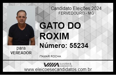 Candidato GATO DO ROXIM 2024 - FERVEDOURO - Eleições