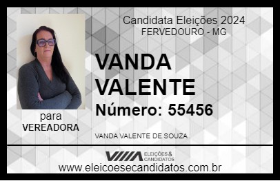 Candidato VANDA VALENTE 2024 - FERVEDOURO - Eleições