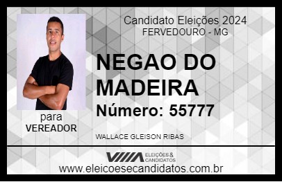 Candidato NEGAO DO MADEIRA 2024 - FERVEDOURO - Eleições