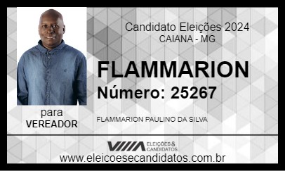 Candidato FLAMMARION 2024 - CAIANA - Eleições