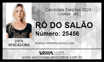 Candidato RÔ DO SALÃO 2024 - CAIANA - Eleições