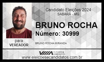 Candidato BRUNO ROCHA 2024 - SABARÁ - Eleições