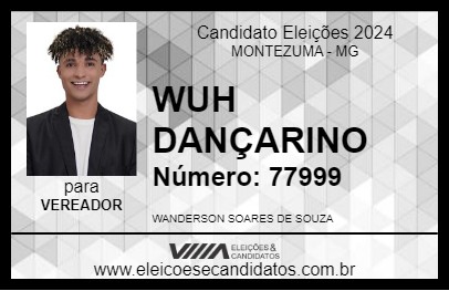 Candidato WUH DANÇARINO 2024 - MONTEZUMA - Eleições