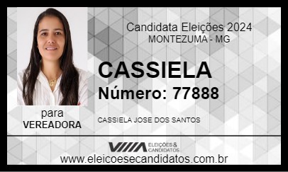 Candidato CASSIELA 2024 - MONTEZUMA - Eleições