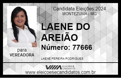 Candidato LAENE DO AREIÃO 2024 - MONTEZUMA - Eleições