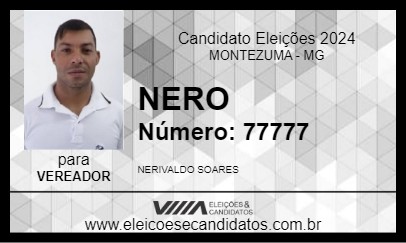 Candidato NERO 2024 - MONTEZUMA - Eleições