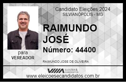 Candidato RAIMUNDO JOSÉ 2024 - SILVIANÓPOLIS - Eleições