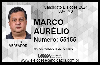 Candidato MARCO AURÉLIO 2024 - UBÁ - Eleições