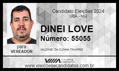 Candidato DINEI LOVE 2024 - UBÁ - Eleições