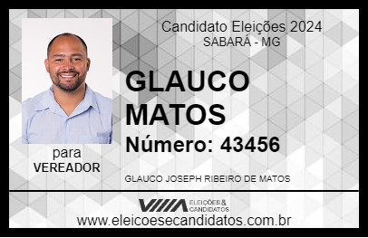 Candidato GLAUCO MATOS 2024 - SABARÁ - Eleições