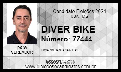 Candidato DIVER BIKE 2024 - UBÁ - Eleições